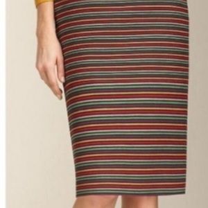 Tabots Multi-stripe Pencil Skirt